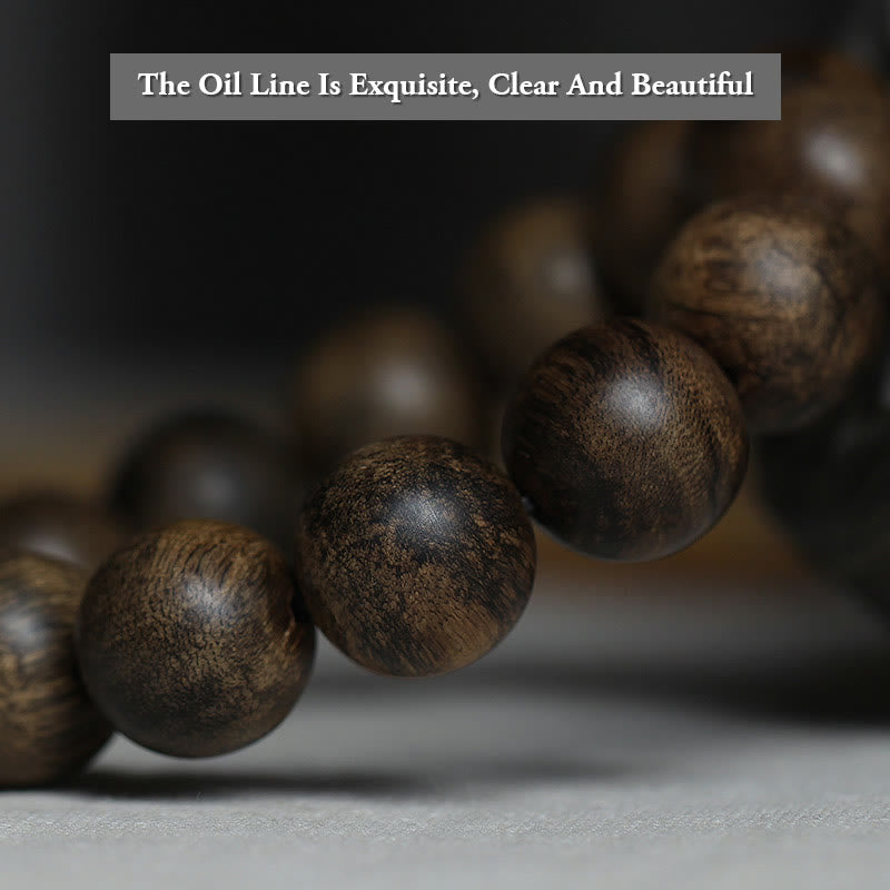 Nine Points Sinking Water Vietnam Hoi An Agarwood Peace Strength Bracelet