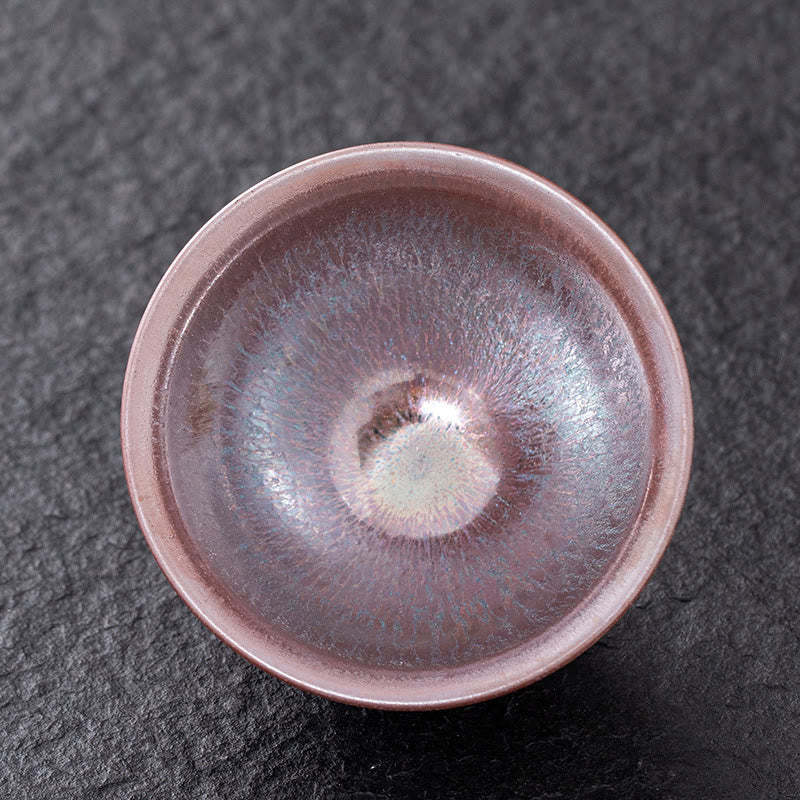Chinese Pink Gold Jianzhan Porcelain Teacup Kung Fu Tea Cup