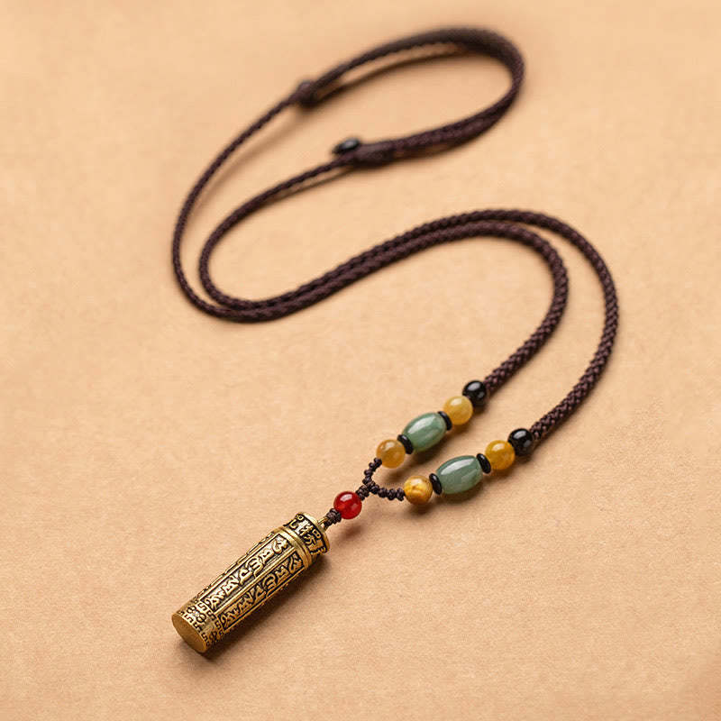 mystic zen Stone Tibetan Om Mani Padme Hum Gift Bundle
