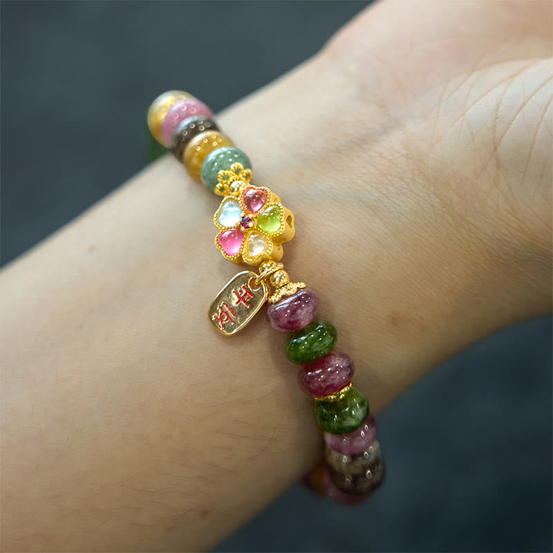 Tourmaline Jade Safe And Well Love Bracelet