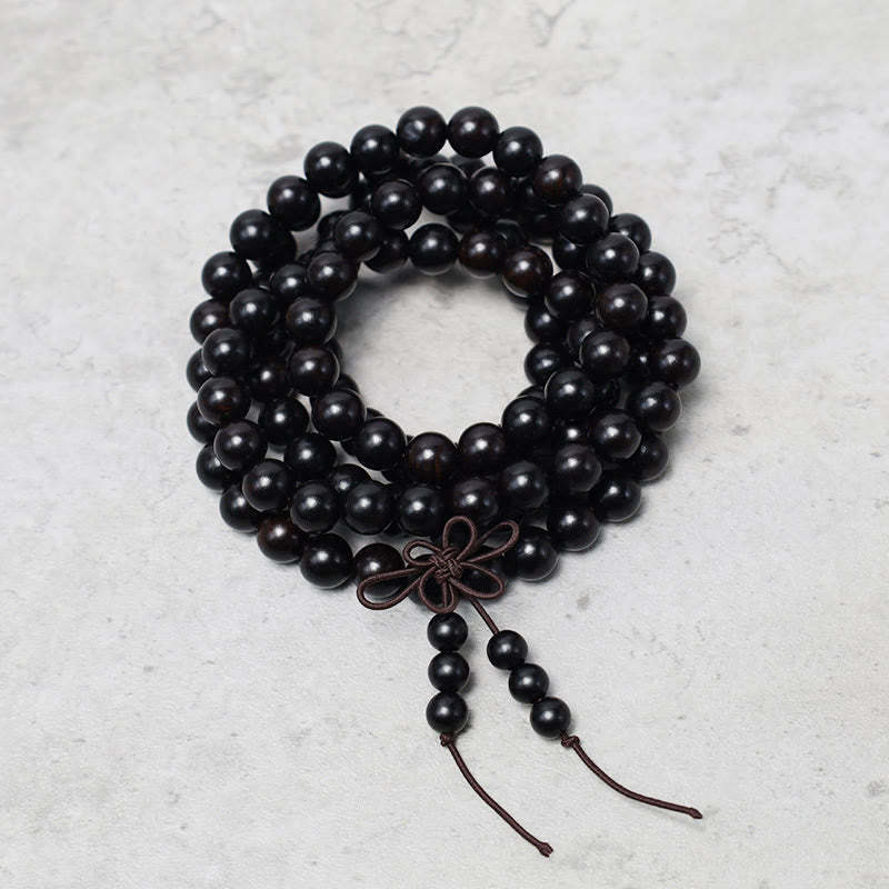 108 Mala Beads Bracelet Prayer Meditation Sandalwood Elastic