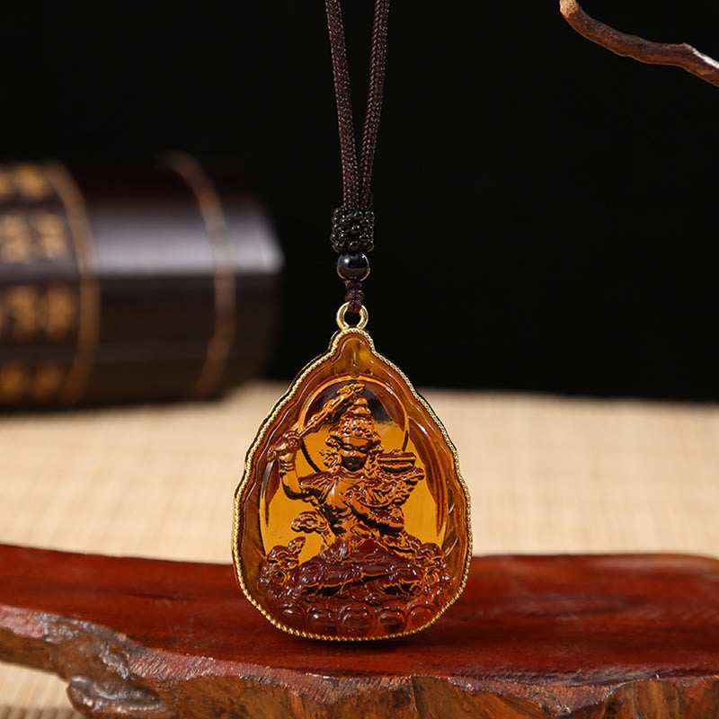 Tibetan mystic zen Liuli Crystal Serenity Necklace Pendant