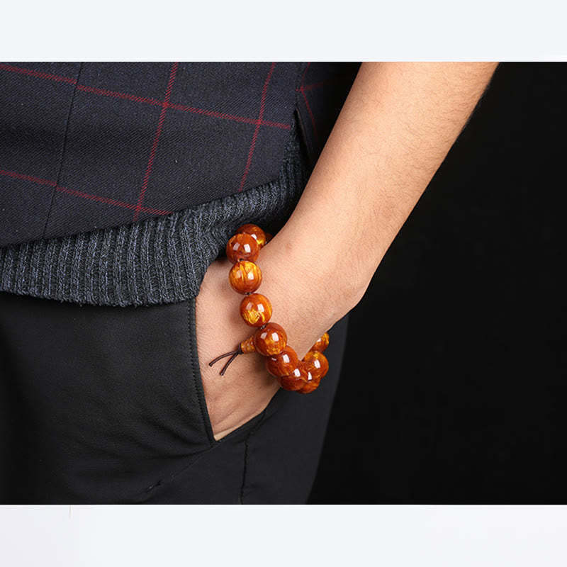 Golden Sea Willow Success Positive Bracelet Mala