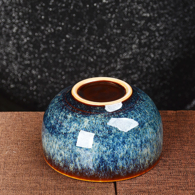 Lotus Dragon Phoenix Koi Fish Chinese Jianzhan Ceramic Teacup Kung Fu Tea Cup 110ml