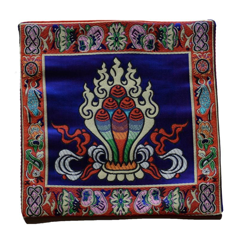 Prayer Altar Mat Healing Meditation Vajra Auspicious Symbols