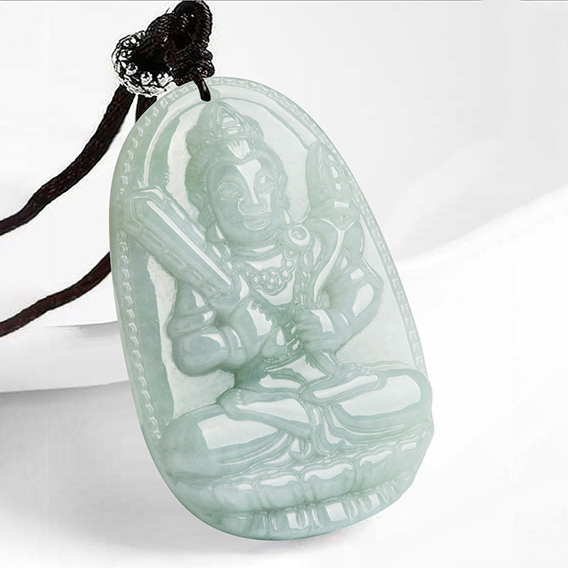 Chinese Zodiac Natal mystic zen Jade Wealth Prosperity Necklace Pendant