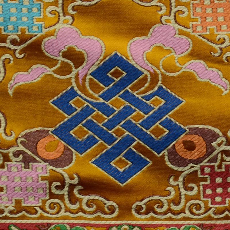 Prayer Altar Mat Healing Meditation Vajra Auspicious Symbols
