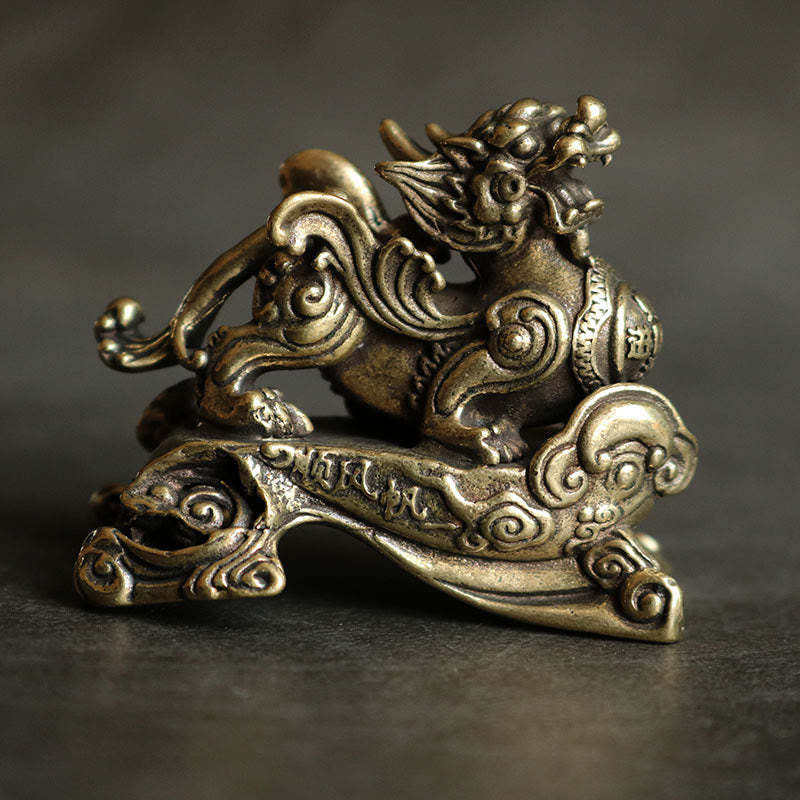 Handmade FengShui PiXiu Copper Wealth Luck Decoration