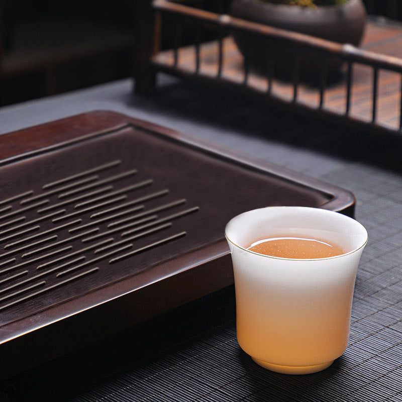 Mountains Rivers Tree Ceramic Teacup Kung Fu Tea Cup 120ml