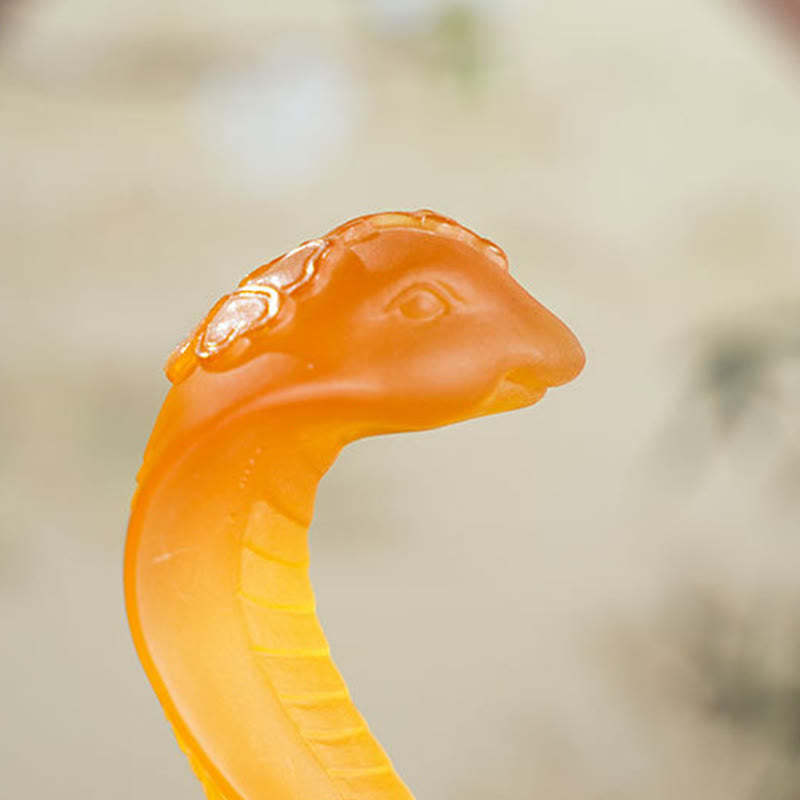 Year Of The Snake Ingot Liuli Art Piece Home Decoration