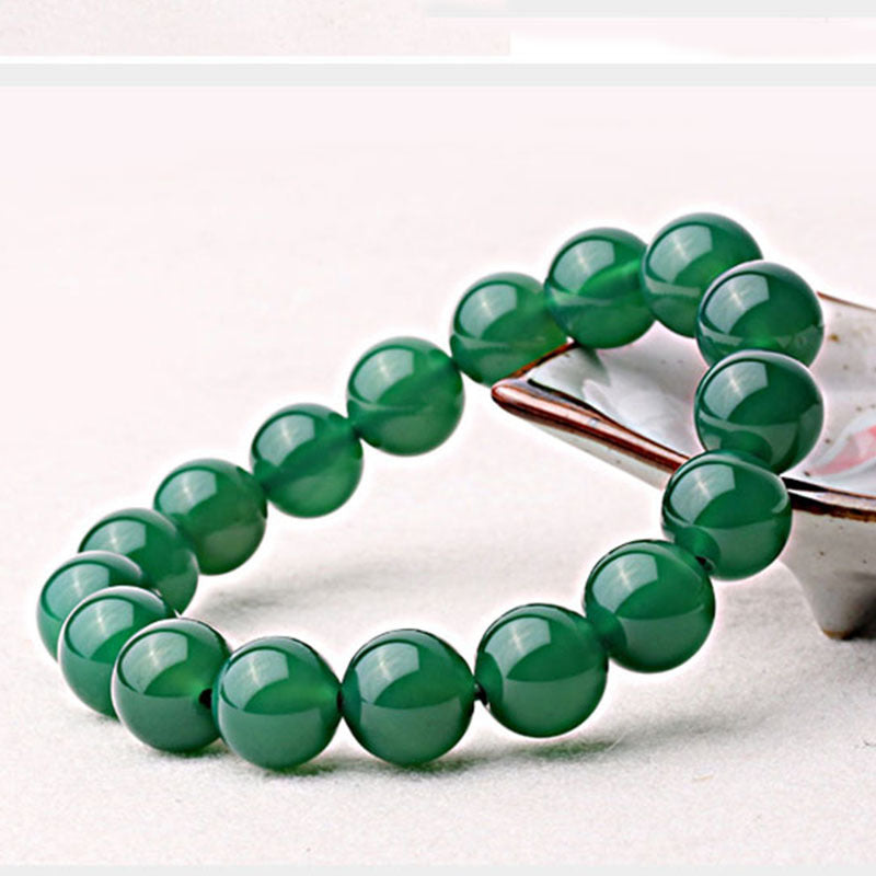 Natural Green Agate Support Bracelet