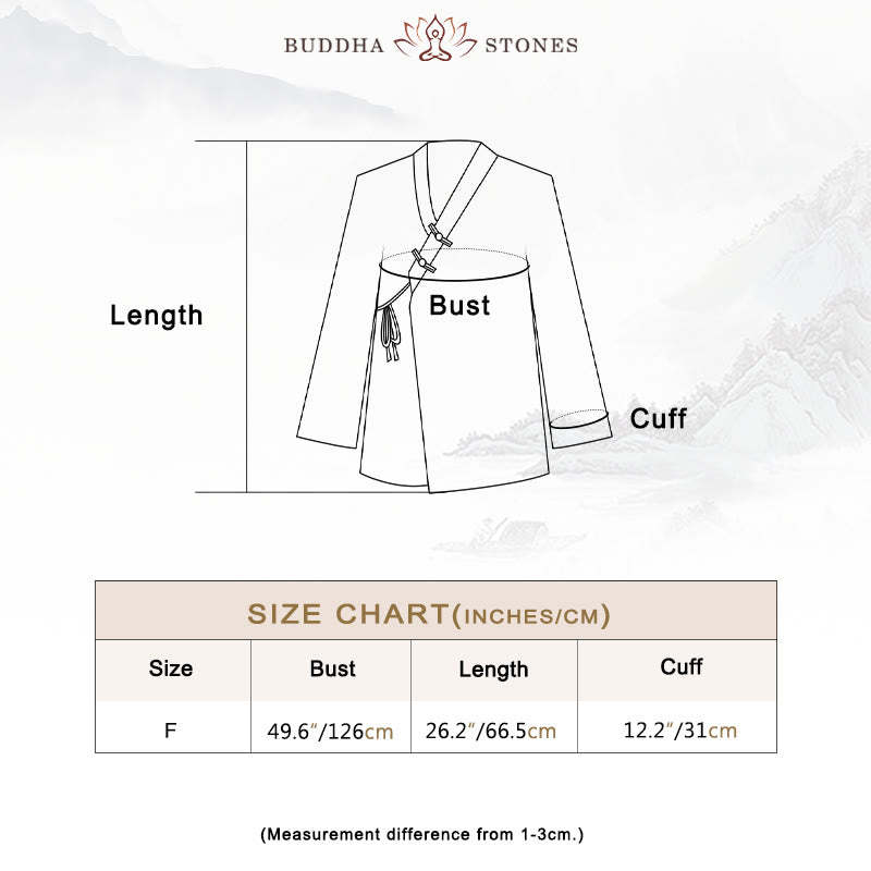 Frog-Button Hanfu Design Shirt Top Ramie Linen Jacket