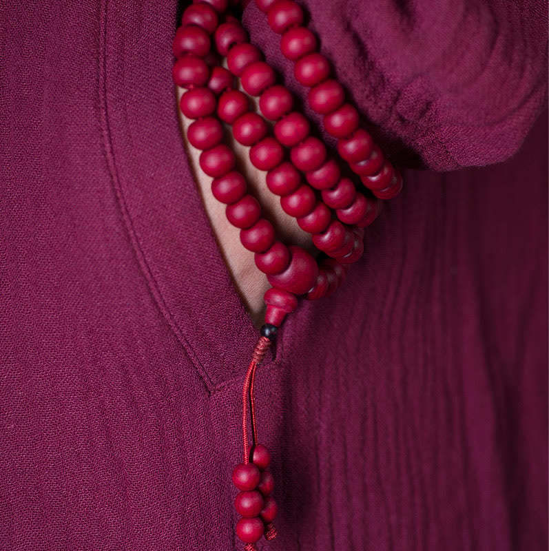 108 Mala Beads Natural Abelia Biflora Wood Protection Bracelet