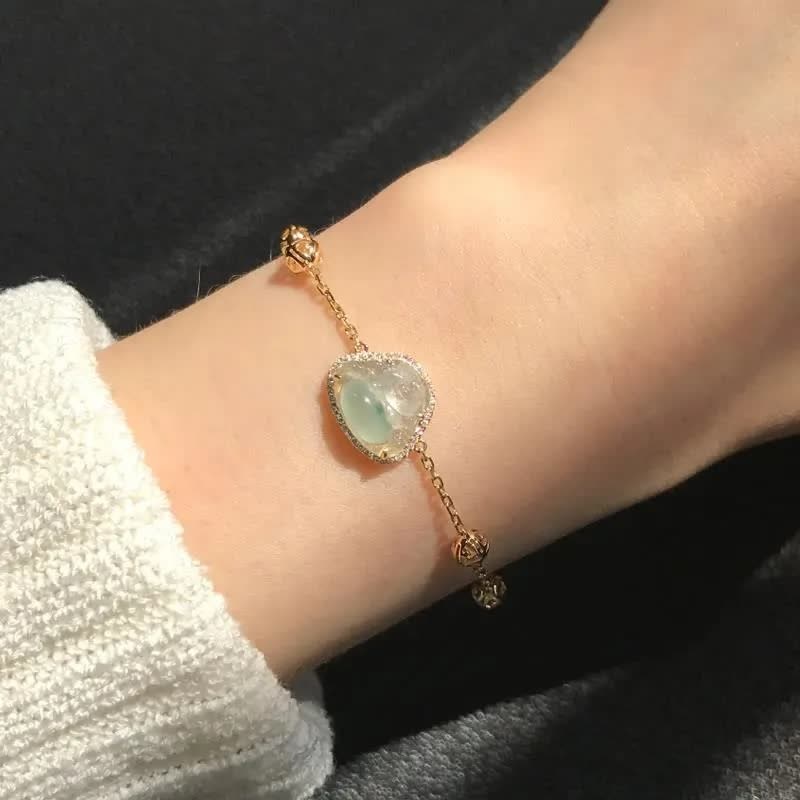 Laughing mystic zen Jade Abundance Chain Bracelet