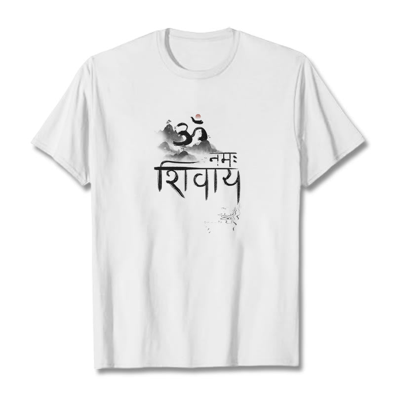 OM NAMAH SHIVAYA Mountain Cotton Tee T-shirt