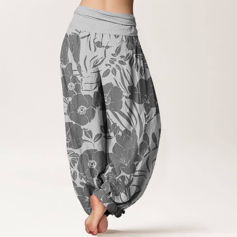 Casual Magnolias Women's Elastic Waist Harem Pants