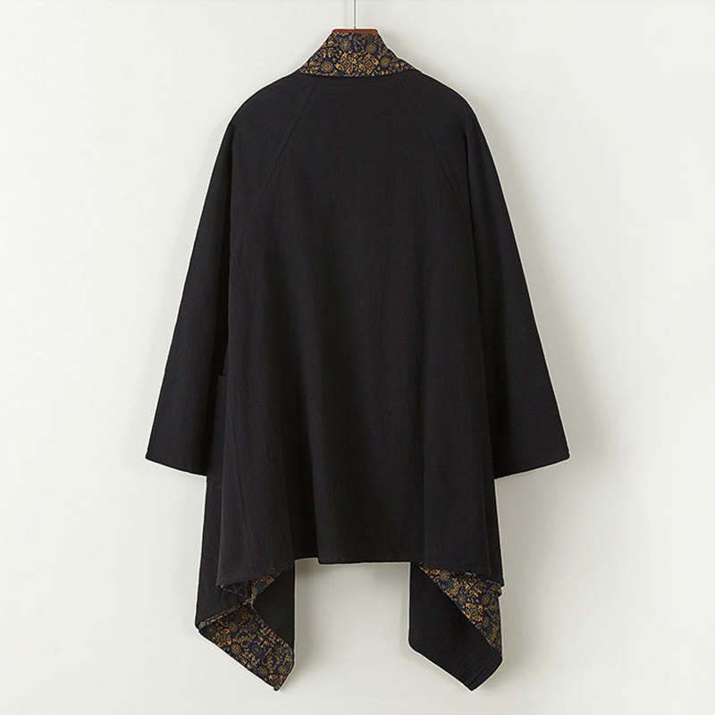 Fall Men's Cotton Mid-length Coat Double-sided Jacket