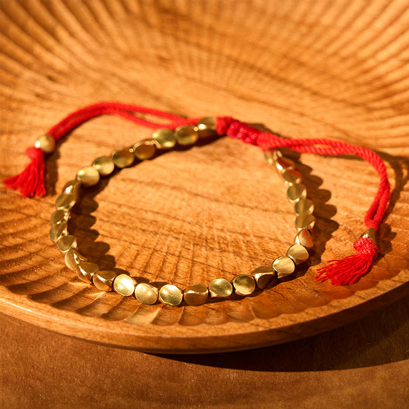 Tibetan Copper Beads Healing Luck Bracelet