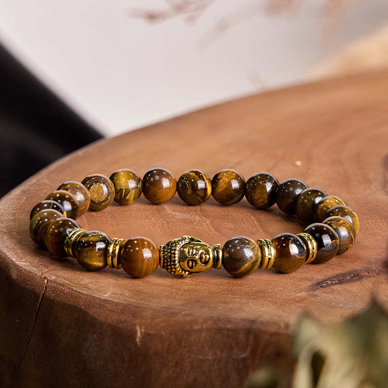 Blue Green Red Tiger Eye mystic zen Head Balance Bracelet
