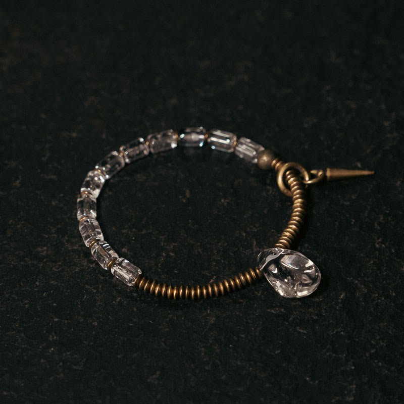 Copper White Crystal Luck Bracelet