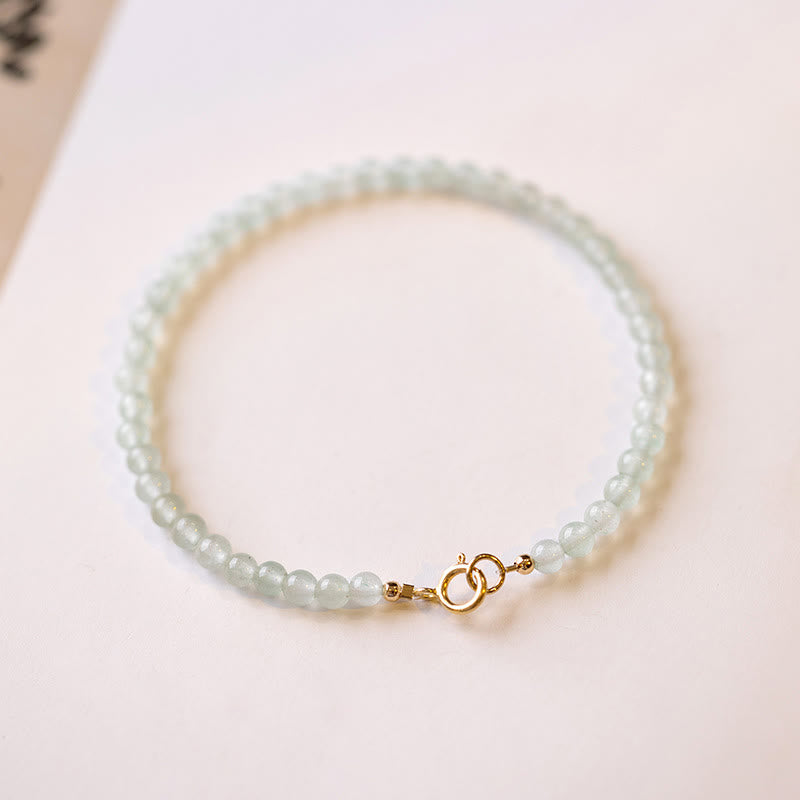 3mm Small Green Aventurine Ultra-Thin Beads Luck Bracelet