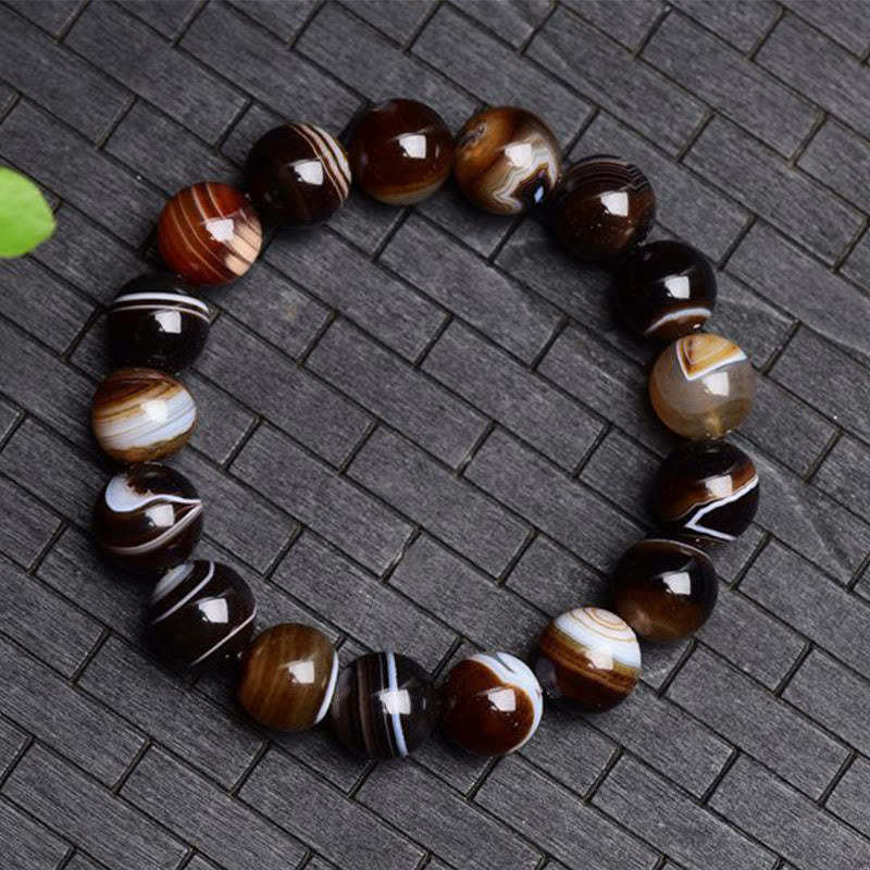 Tibetan Sardonyx Happiness Positive Bracelet
