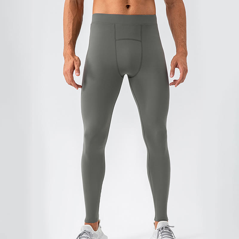 High Waist Elastic Quick Dry Breathable Gym Sports Men's Leggings Pants