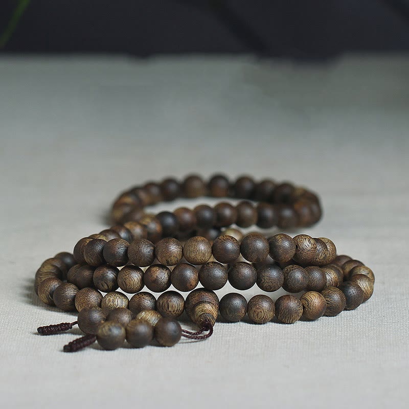 108 Mala Beads Nha Trang Soil Buried Qinan Agarwood Balance Strength Bracelet