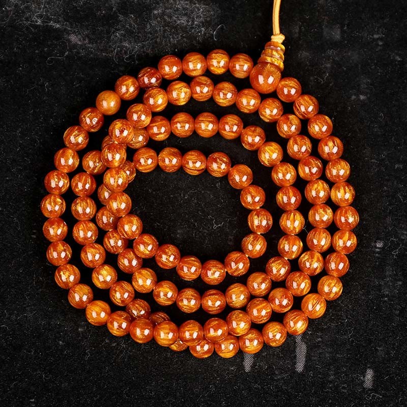 Golden Sea Willow Success Positive Bracelet Mala