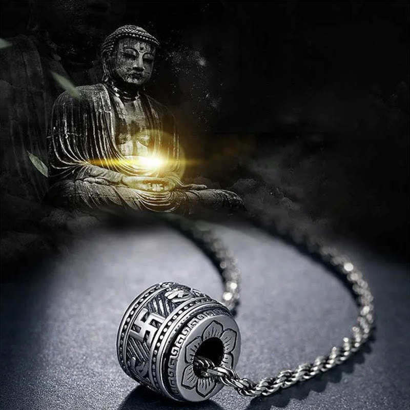 Tibet Om Mani Padme Hum Protection Necklace Pendant
