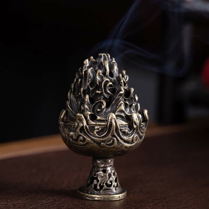 Mountain Bridges Pattern Meditation Resin Backflow Incense Burner