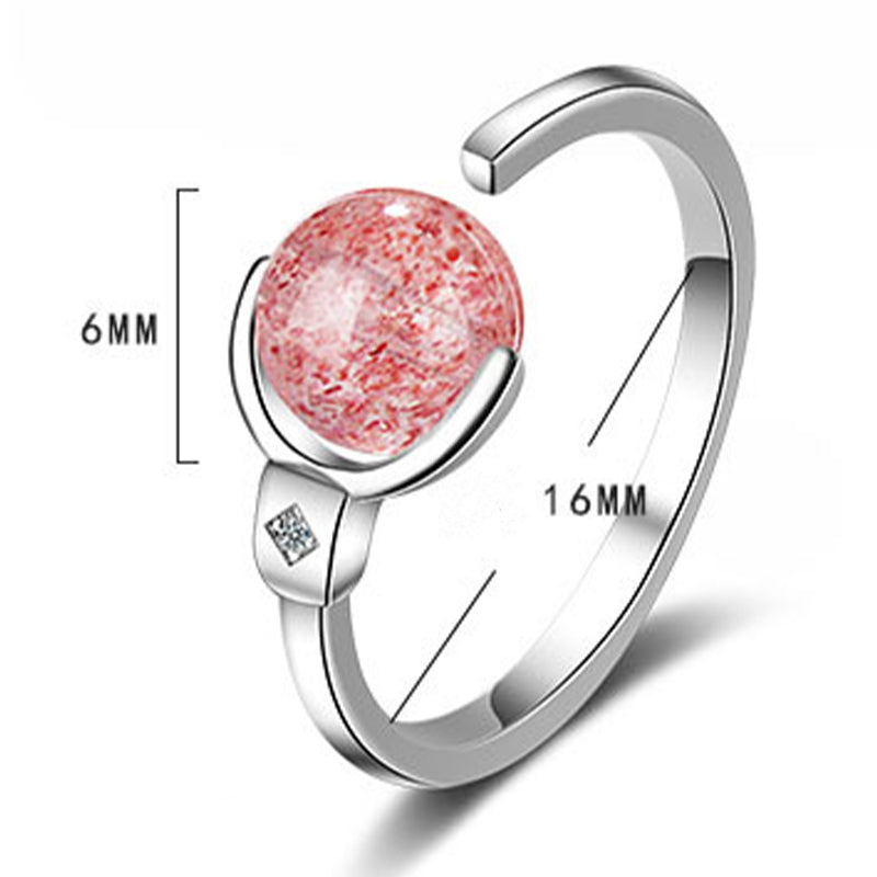 Pink Crystal Soothing Rotation Ring
