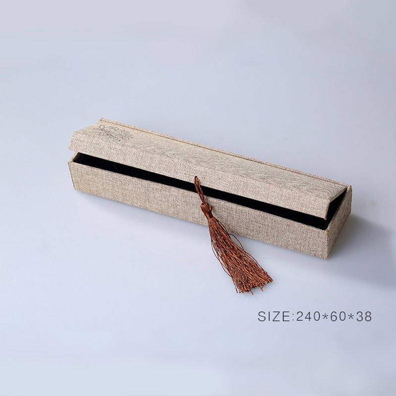 Lotus Pattern Jewelry Storage Box Gift Box Tassels