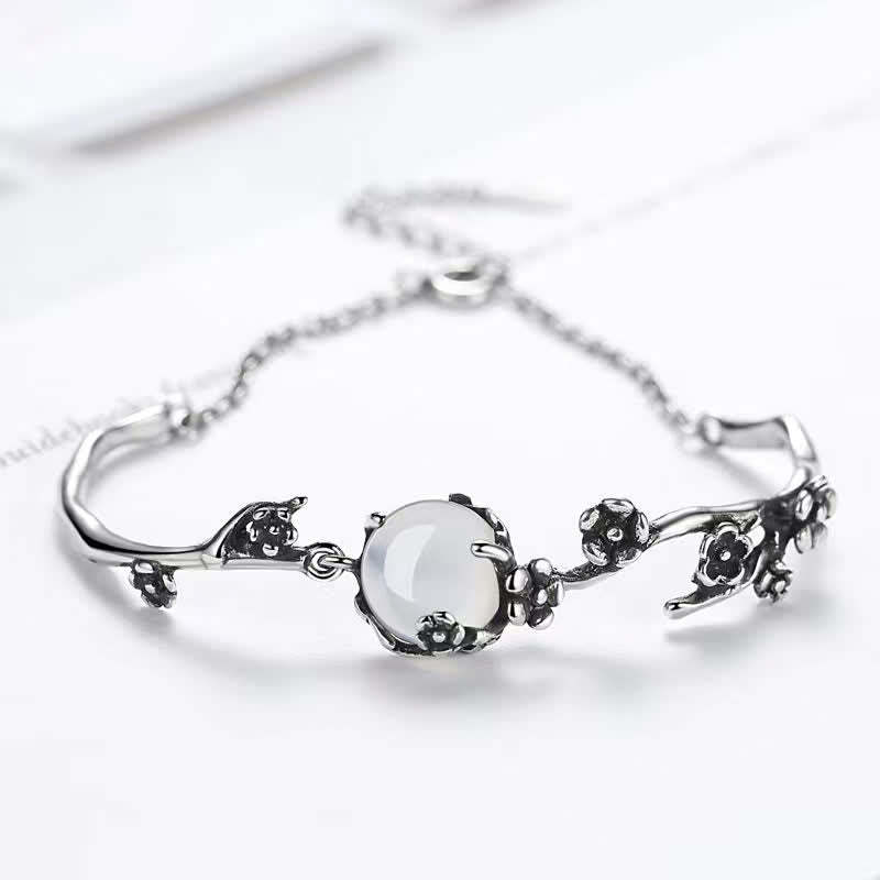 Plum Blossom Chalcedony Positive Bracelet