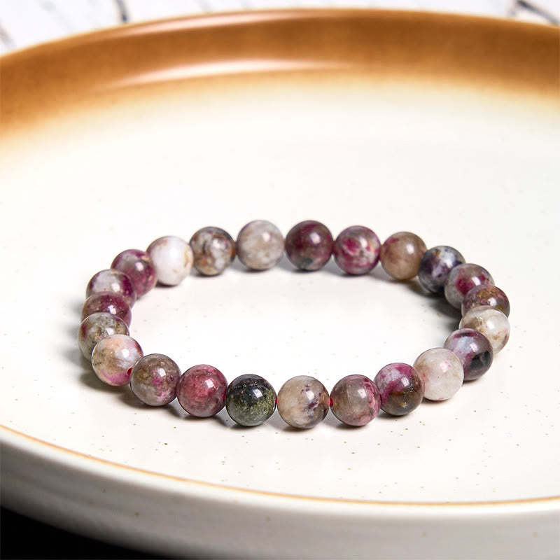 mystic zen Stone Plum Blossom Tourmaline Balance Bracelet