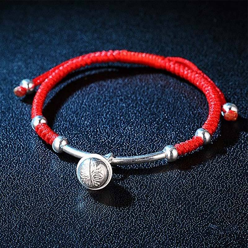 FengShui Lucky Red String Bell Bracelet