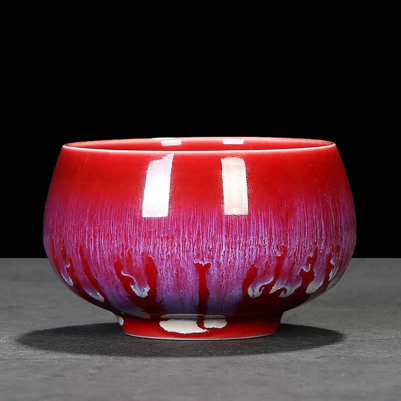Chinese Jianzhan Glaze Kiln Change Ceramic Teacup Tenmoku Kung Fu Tea Cup