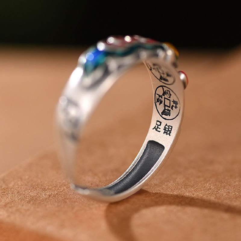 Feng Shui Five Emperor Coins Wealth Ring