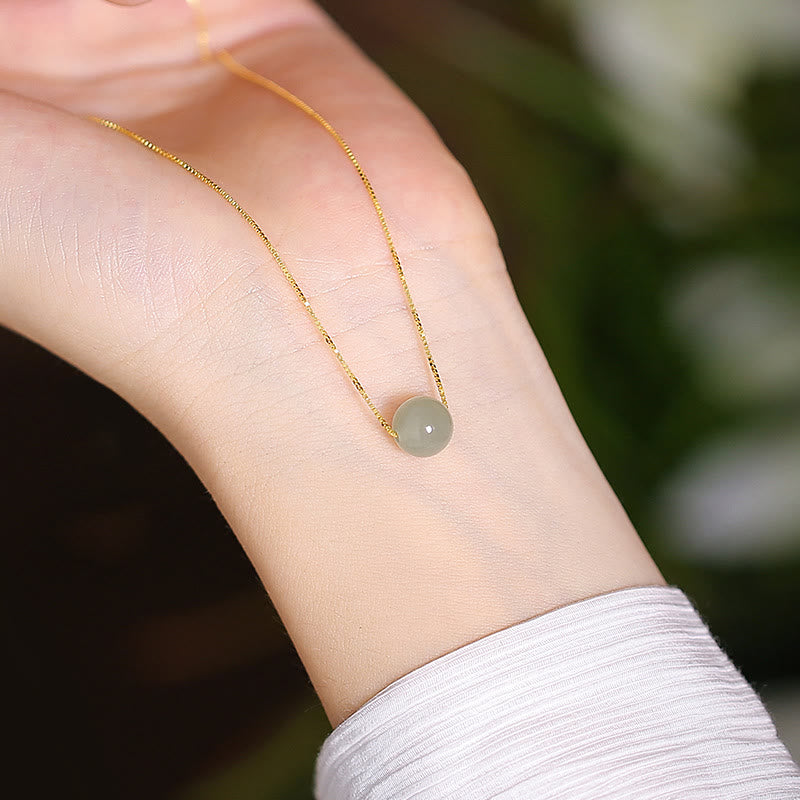 925 Sterling Silver Natural Hetian Jade Cyan Jade Luck Laughing mystic zen Butterfly Necklace Pendant