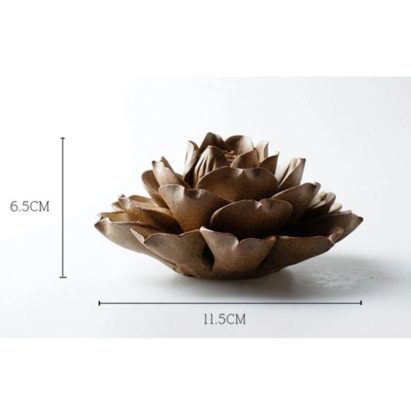 Tibetan Backflow Lotus Meditation Incense Burner