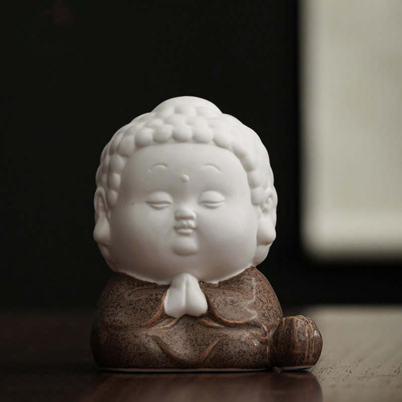 mystic zen Sitting Standing Reclining Ceramic Healing Incense Burner Desk Decoration