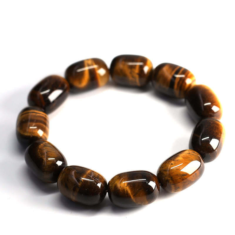 Natural Tiger Eye Stone Integrity Willpower Bracelet