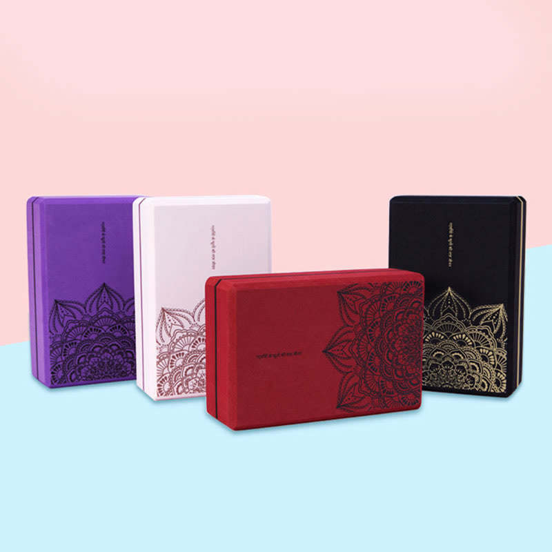 Tibetan Mandala Mindful Soft Non-Slip Foam Yoga Block