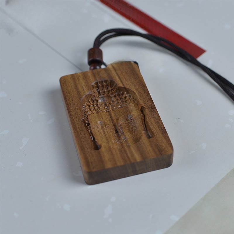 Green Sandalwood mystic zen Symbol Positive Necklace Pendant