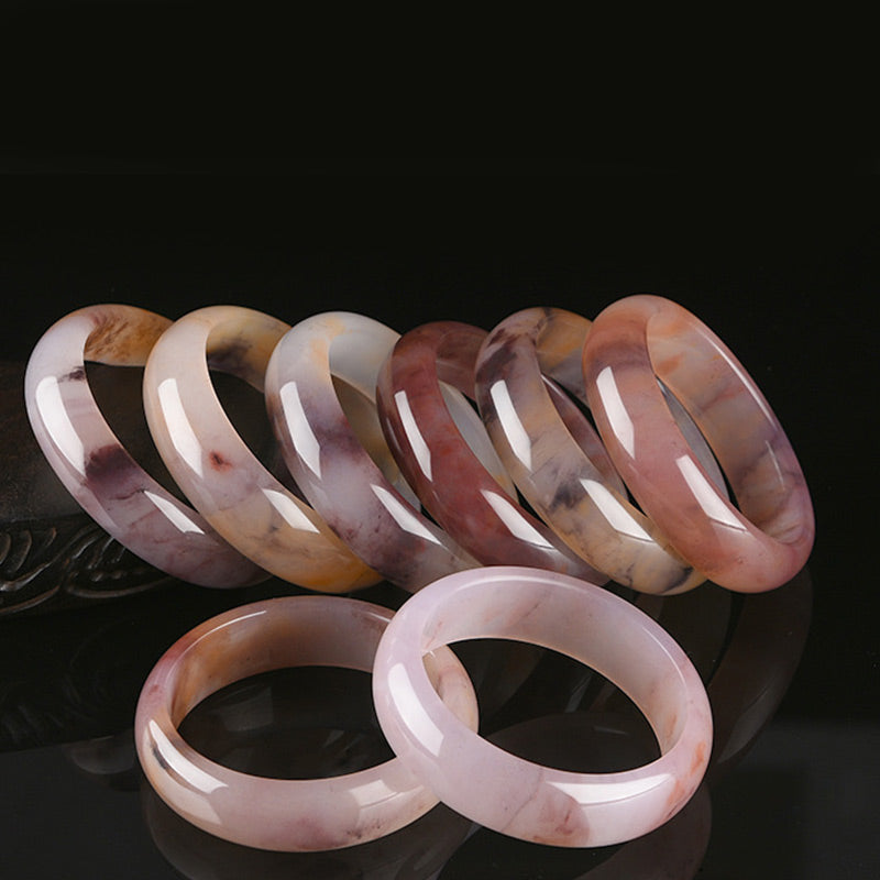 Purple Jade Happiness Protection Bracelet Bangle
