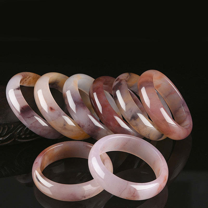 Purple Jade Happiness Protection Bracelet Bangle
