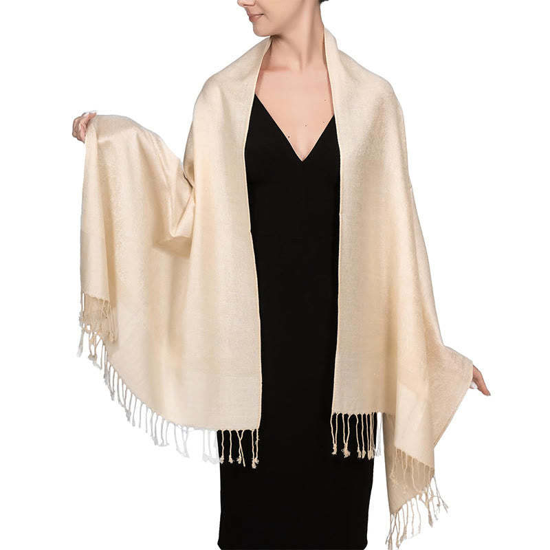 Tibetan Cashew Jacquard Tassels Shawl Spring Fall Winter Warm Cozy Scarf Wrap