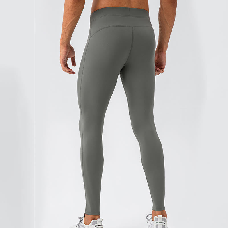 High Waist Elastic Quick Dry Breathable Gym Sports Men's Leggings Pants