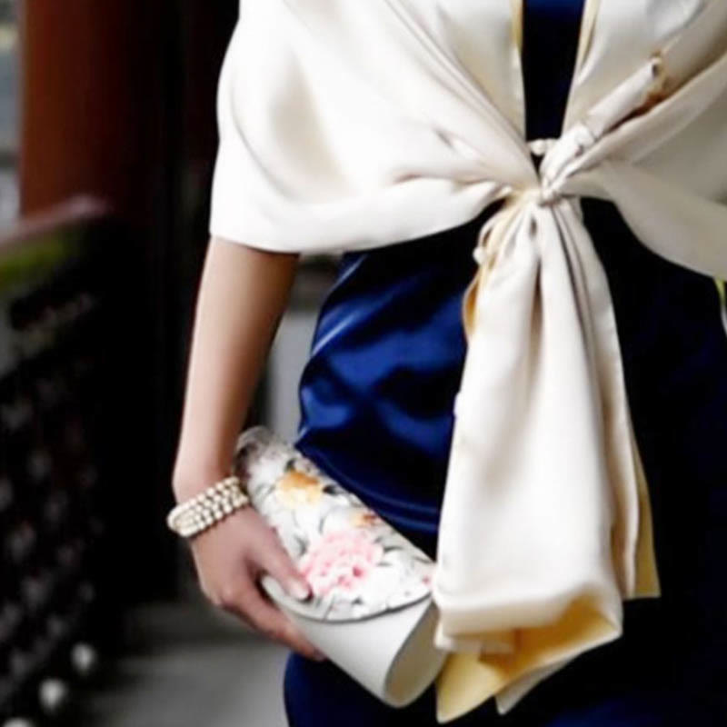Peony Tulip Su Embroidery Wedding Shopping Purse Handbag Crossbody Bag