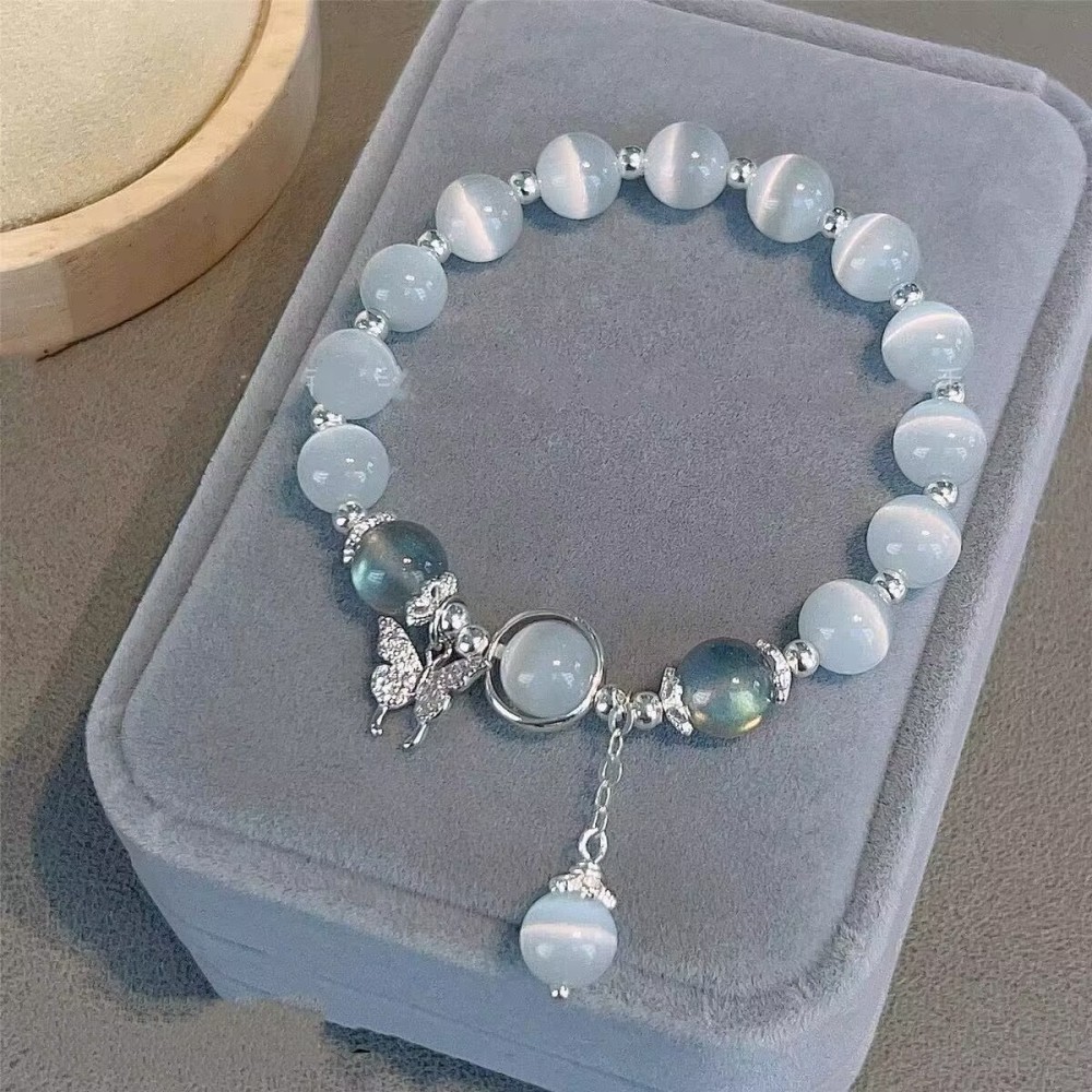 ‘Grey Moonstone Butterfly Bracelet’ is a must-have gift for those who want to attract wealth and good luck.